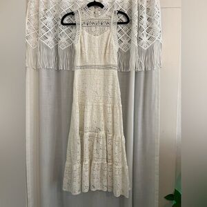 Poxi Grey Line Lace Custom Dress size Small